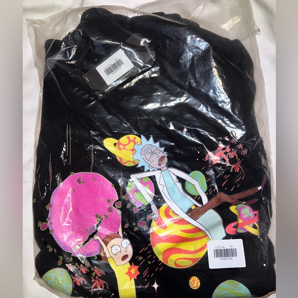 Never worn rick and morty sweatshirt